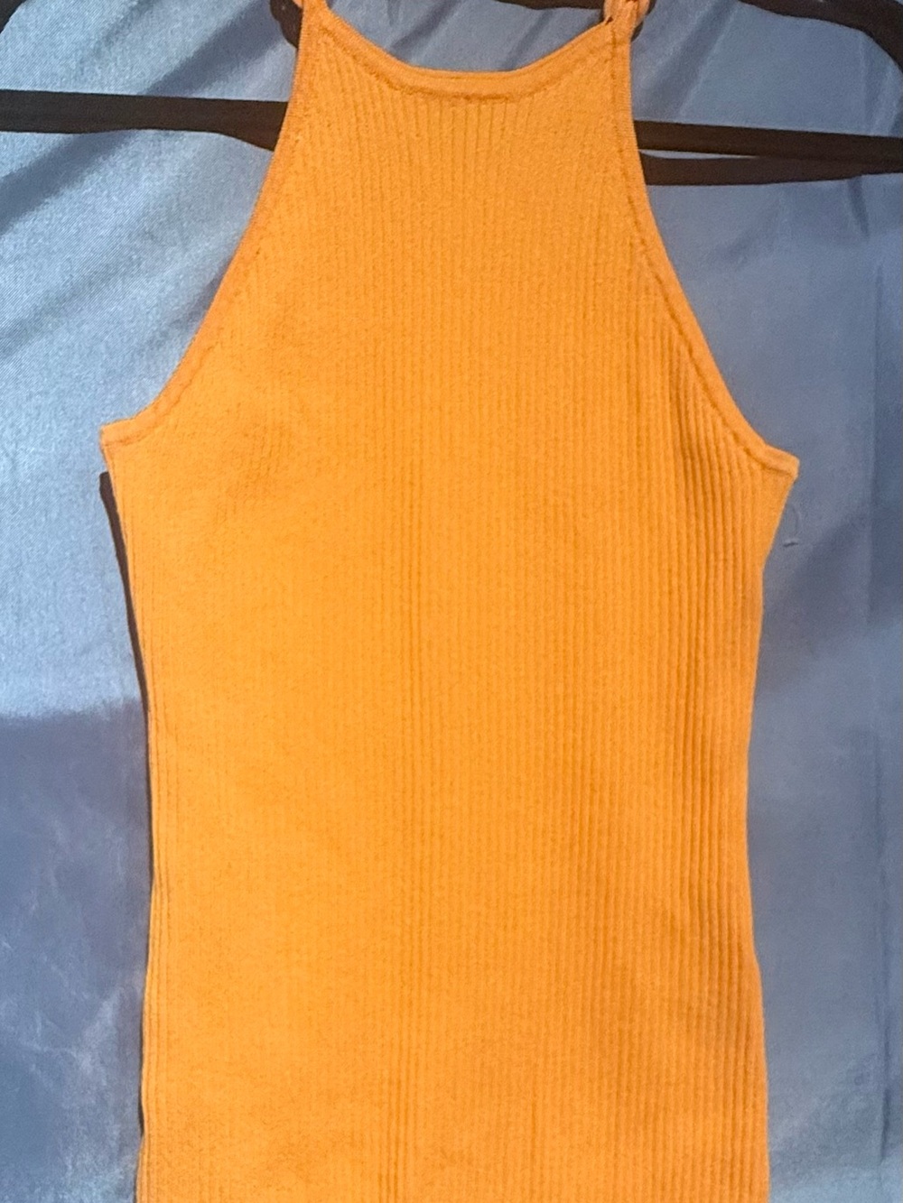 INC International Concepts Ribbed Tank Top - Orange